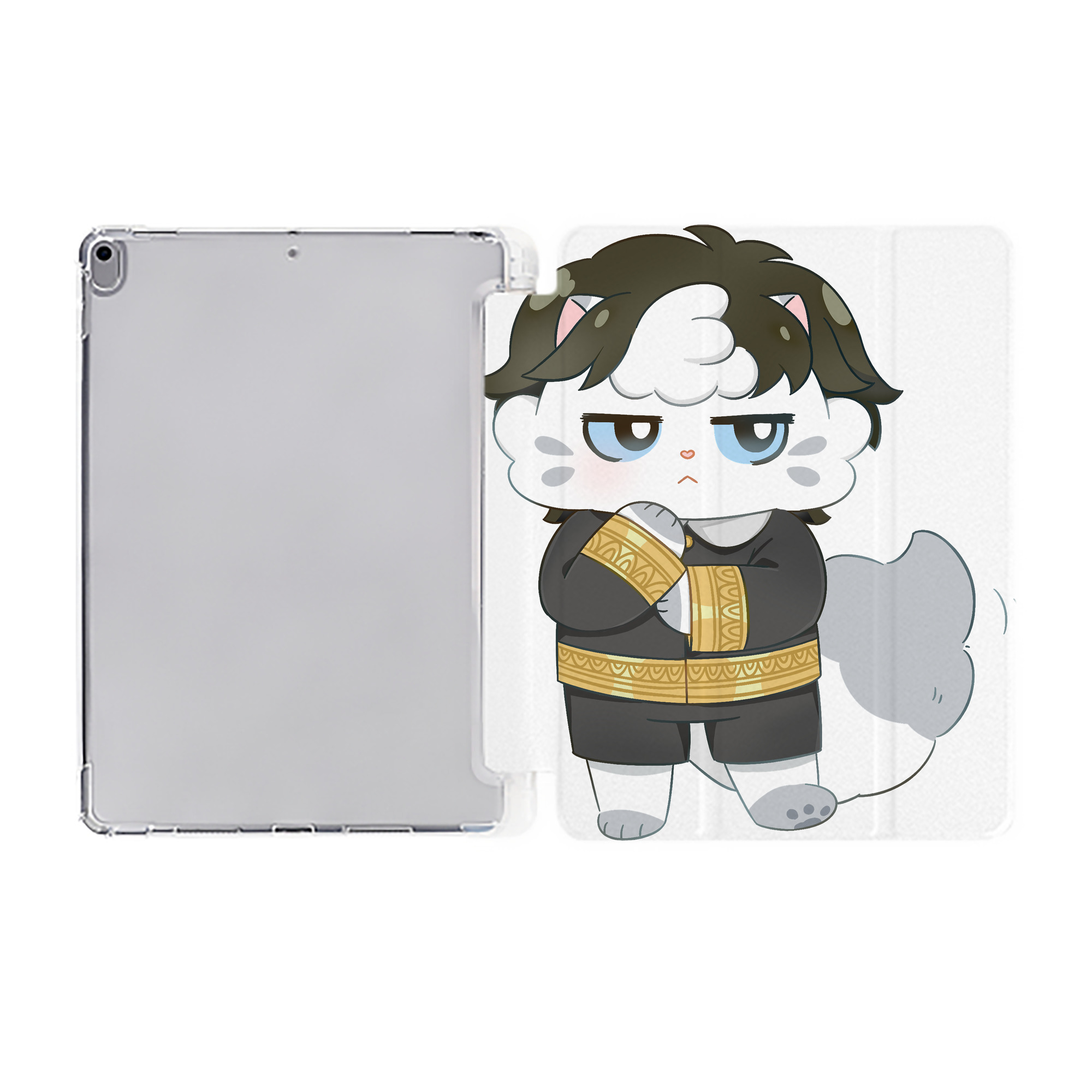 （画像用） SPY×FAMILY间谍家家酒 IPad ケース ペン収納付き 三つ折りスタンド PUレザー×シリコン 対応機種9.5/10.5/10.9インチ